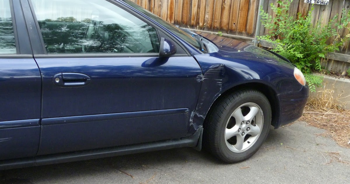 Growing tall in our little Corner Fixing my dented fender