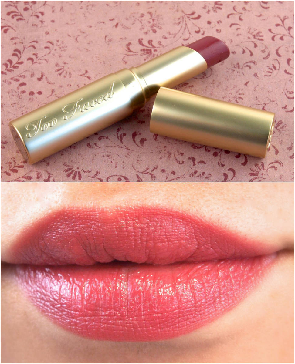 Too Faced La Creme Lip Cream Cinnamon Kiss Review and Swatches