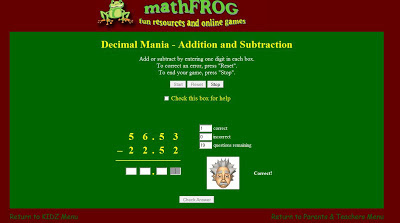 http://cemc2.math.uwaterloo.ca/mathfrog/english/kidz/addsubdec.shtml