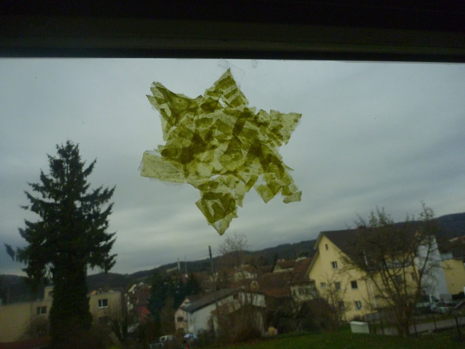 Märlimuus Fensterdeko Weihnachten Kleistersterne