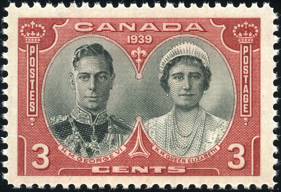 King George VI Postage Stamps: Canada 1939 (15 May) SG372/374