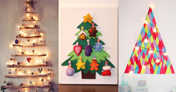 Vera Moraes Blog: 25 Ideias Simples de Árvore de Natal de Parede