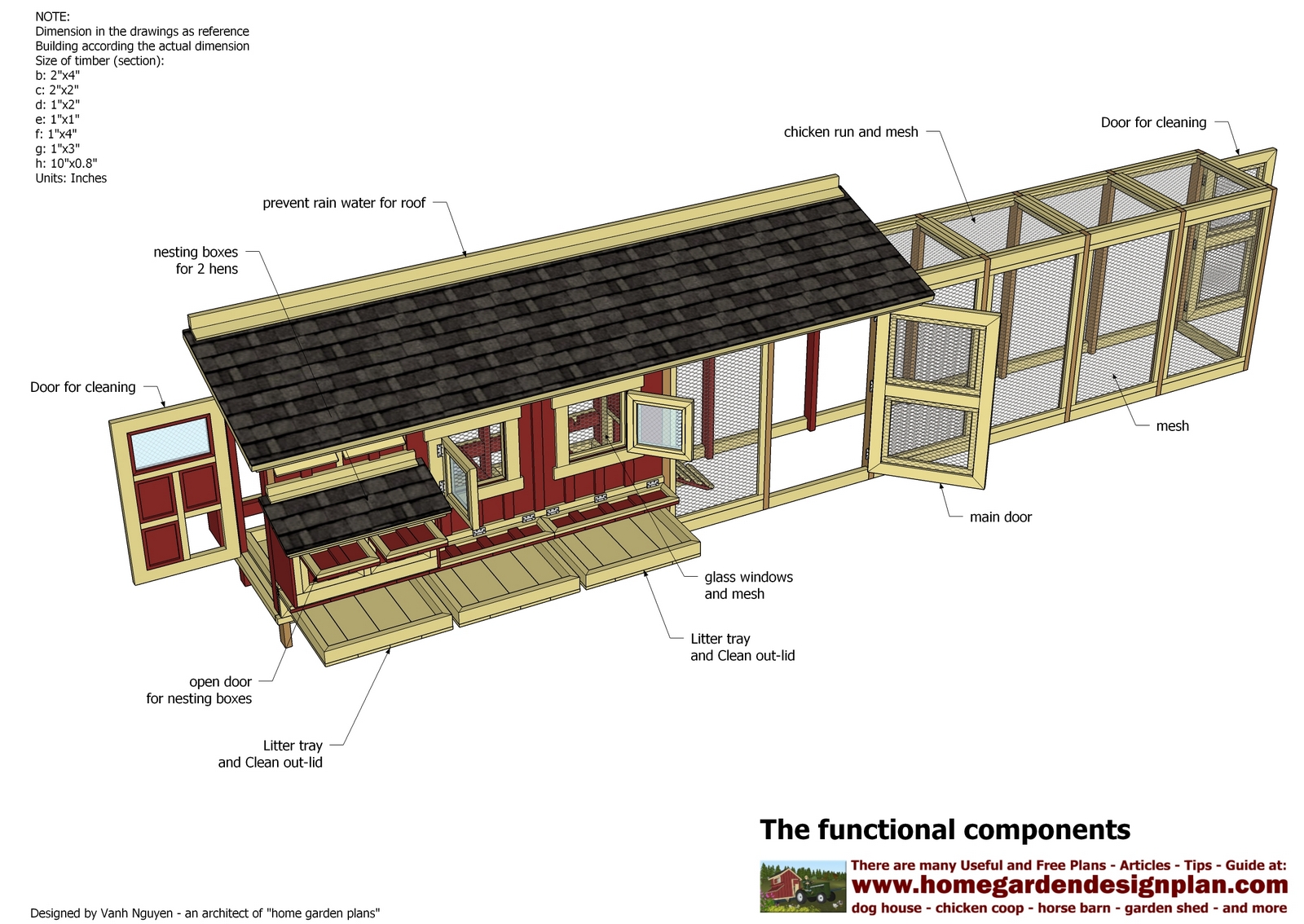 home garden plans S200 Chicken Coop Plans Construction How to