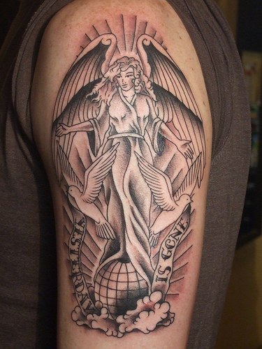 Nice lady angel arm tattoo Published by STD at 823 AM Share on Facebook