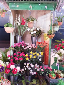 Miniature Hong Kong flower stall.