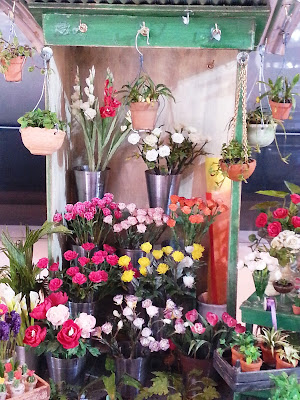 Miniature Hong Kong flower stall.