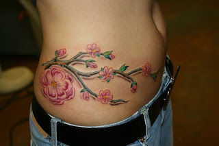Flower Hip Tattoo Design Photo Gallery - Flower Hip Tattoo Ideas for Girls