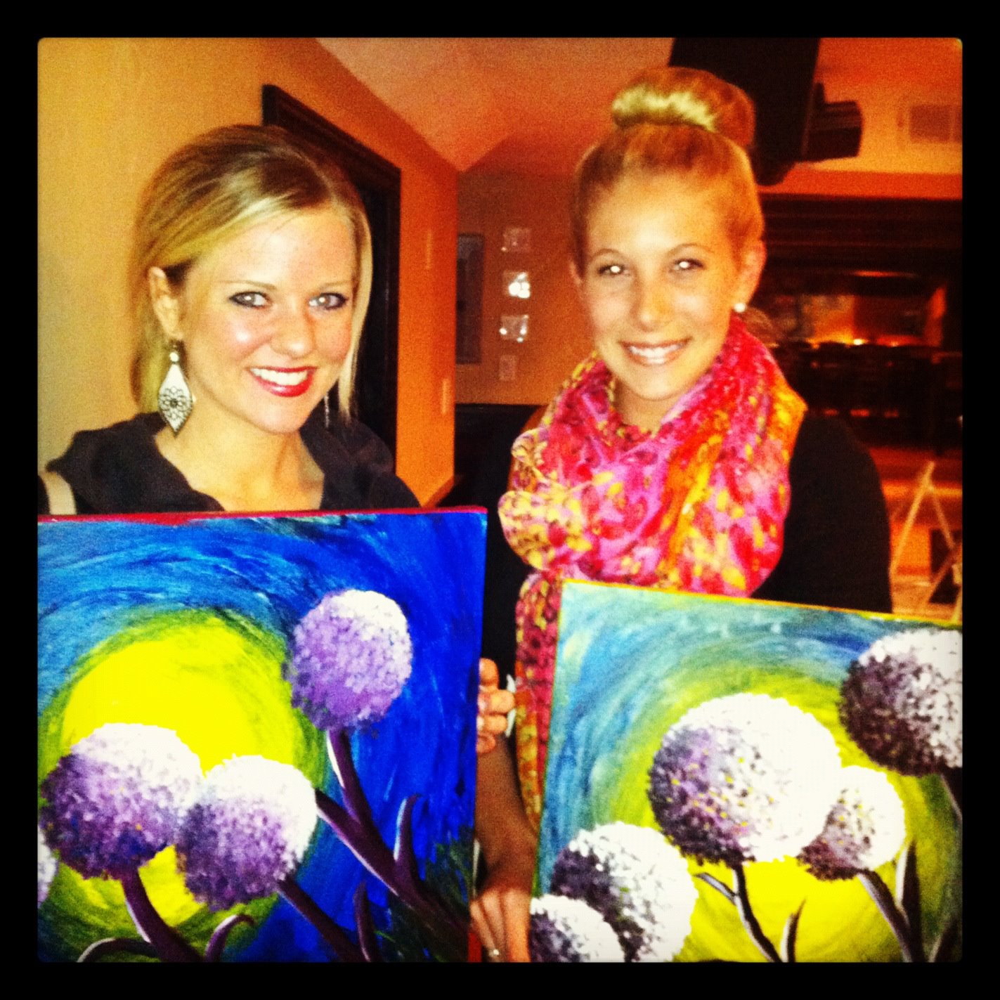 ChelseaGilson Paint Nite Boston's BEST date idea!