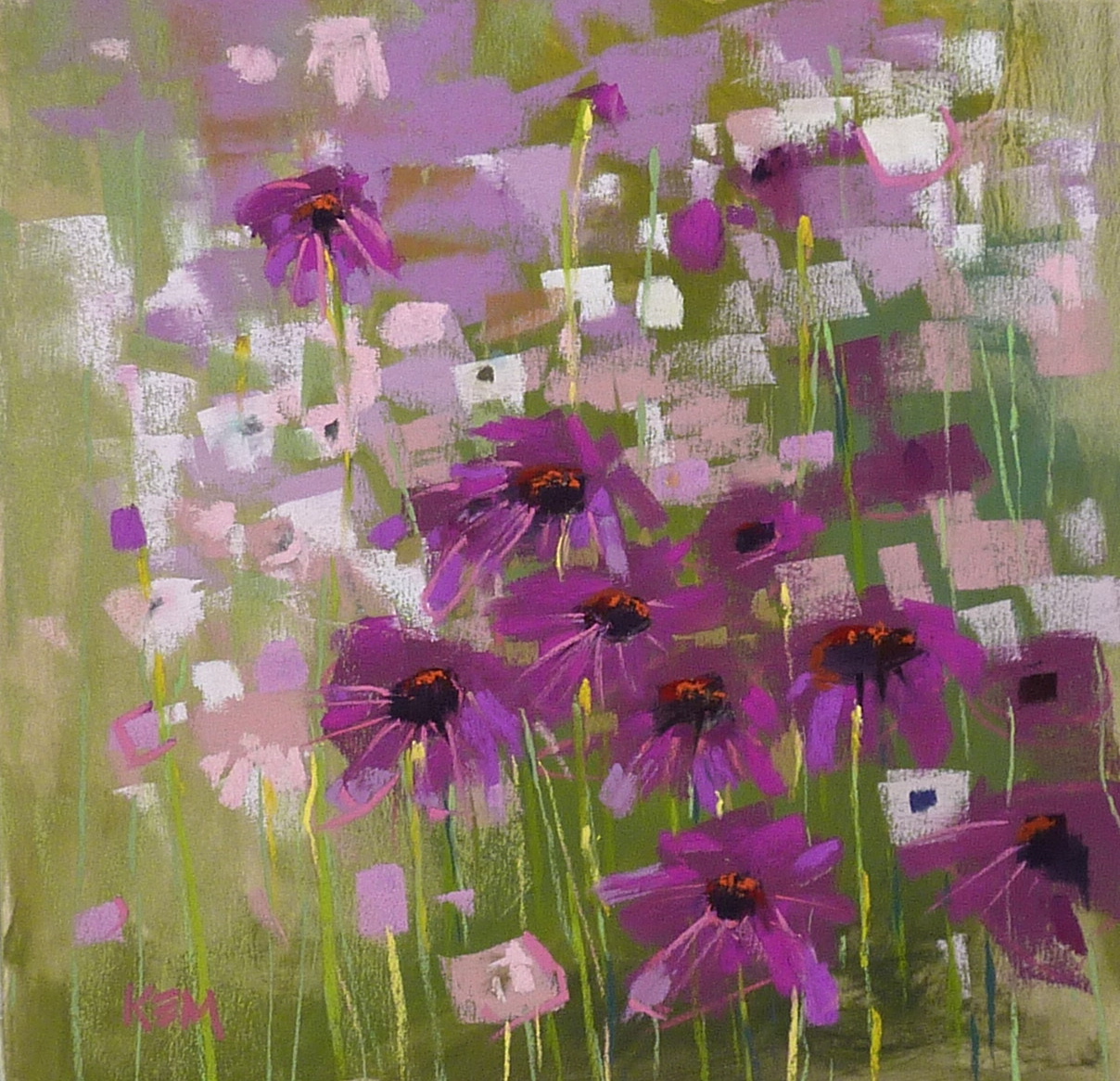 Painting My World Making Lemonade with Pastels...Painting Lurie Gardens