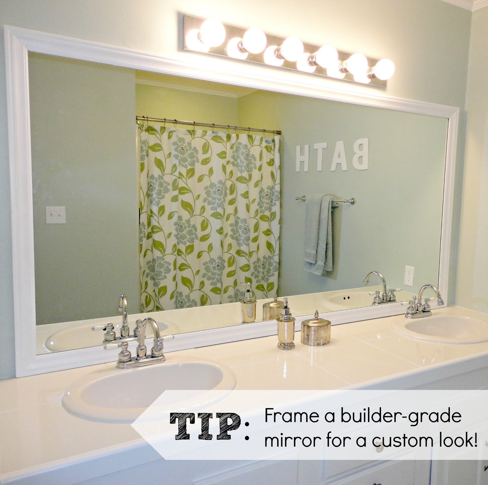 Bathroom Mirror Glued To Wall livelovediy: easy diy ideas for updating your bathroom! Bathroom Mirror Glued To Wall livelovediy: easy diy ideas for updating your bathroom!