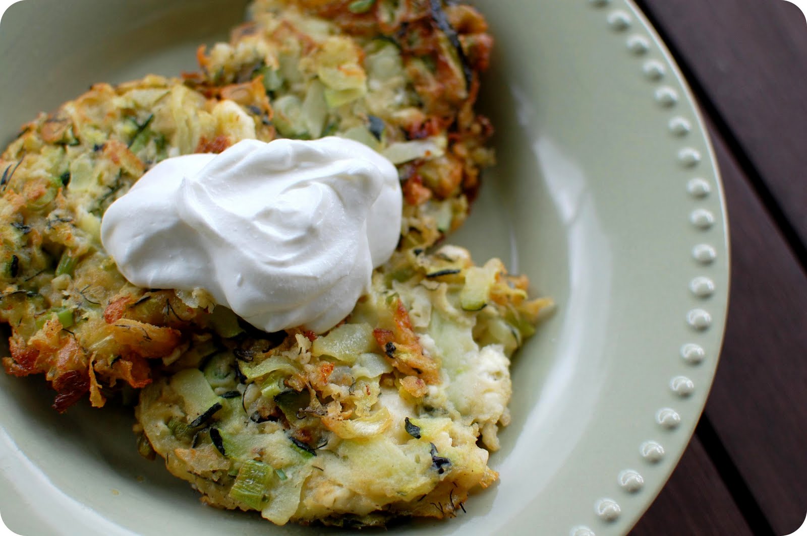33 Shades of Green Tasty Tuesdays Zucchini Fritters with Feta & Dill