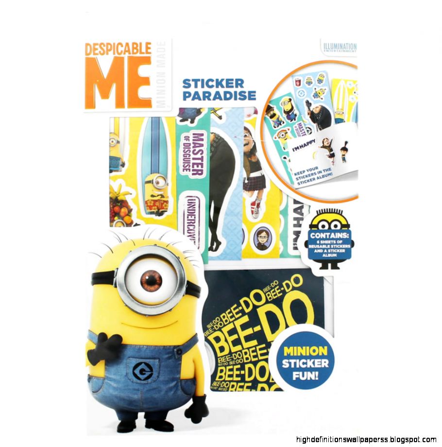 Despicable Me Minion Sticker Paradise Kids Stickers at The Works Despicable Me Minion Sticker Paradise Kids Stickers at The Works