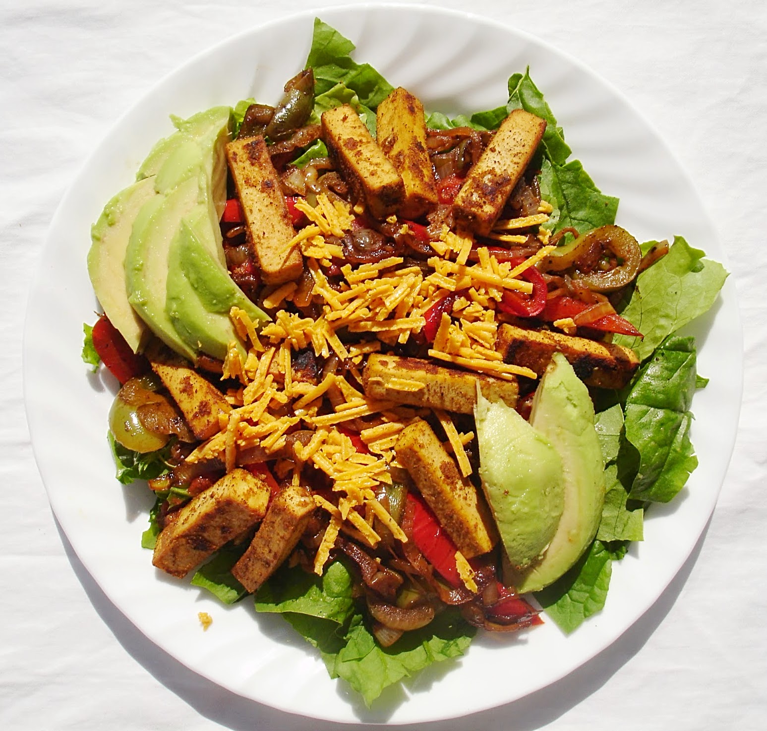 Destination santé Fajitas au tofu avec tortilla ou en version salade