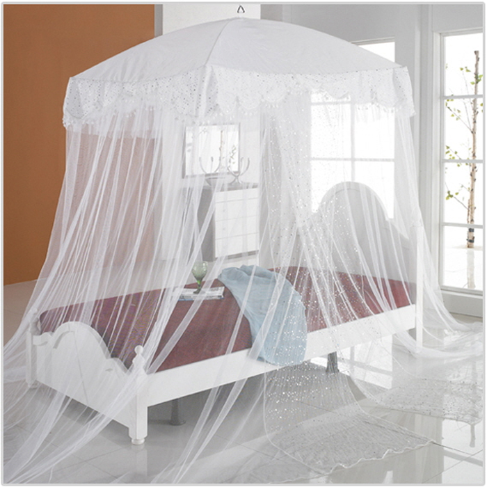 New Bed Canopy Mosquito Net Luxury Sequins Lace bedding fits twin