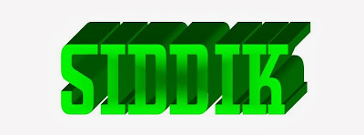 Siddik 3D Name Logo