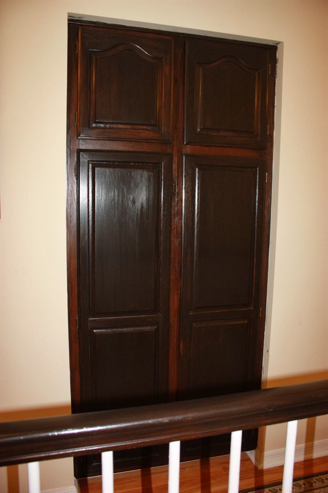 RaeLe's Room Staining Project Part II Closet Doors