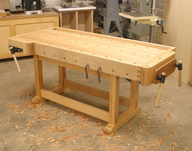 woodworking bench depth