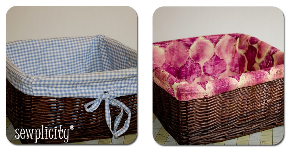 Sewplicity Quick Tutorial How to Reline a Basket