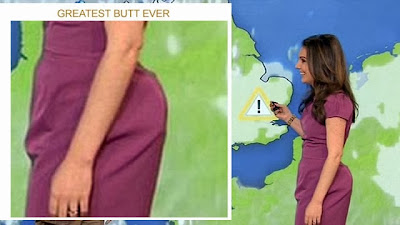hot weather reporter Laura Tobin bum butt