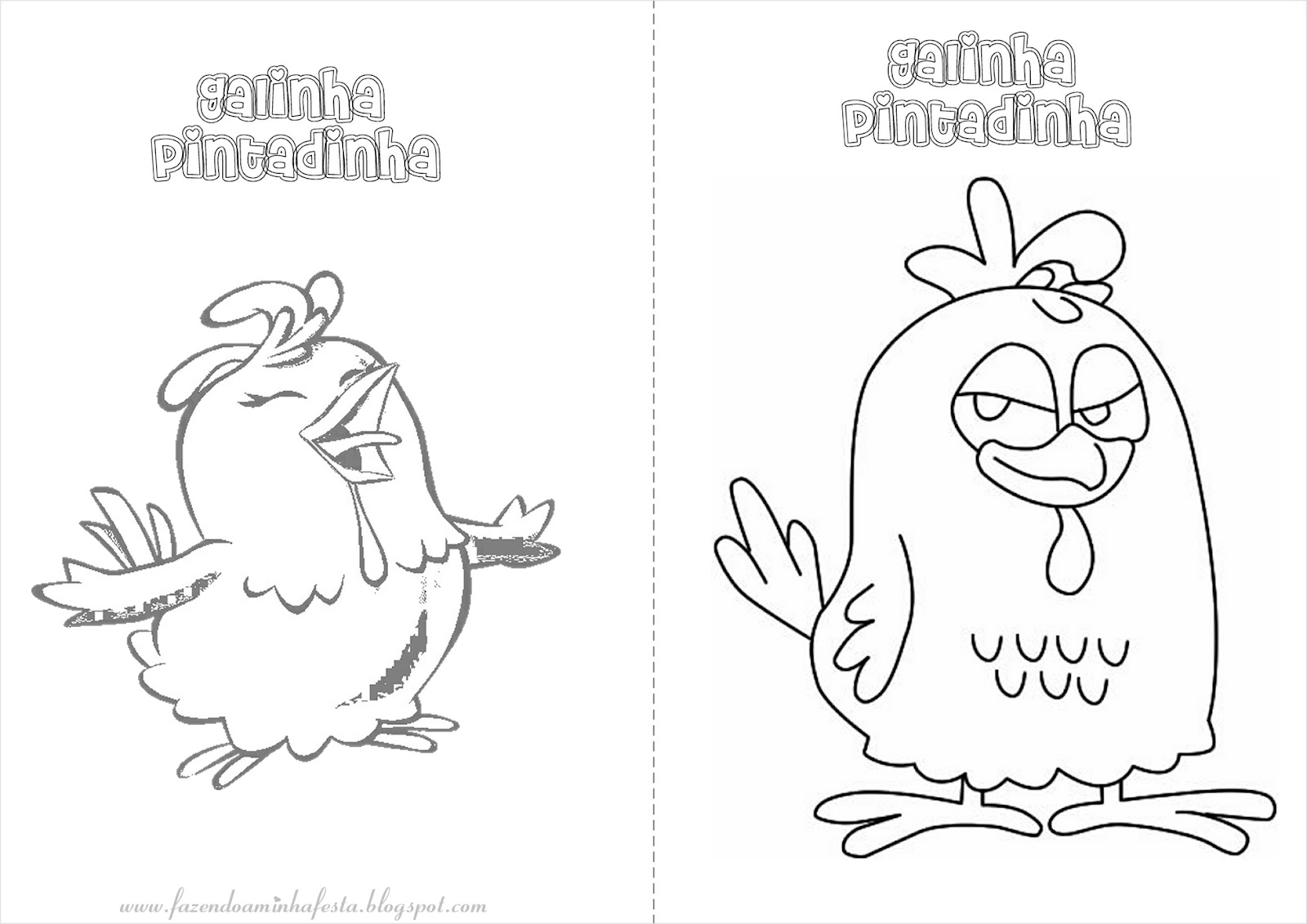 Galinha Pintadinha Archives - Desenhos para pintar e colorir