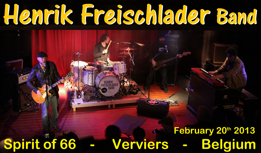 Henrik Freischlader Band (20feb13) at the "Spirit of 66", Verviers, Belgium.