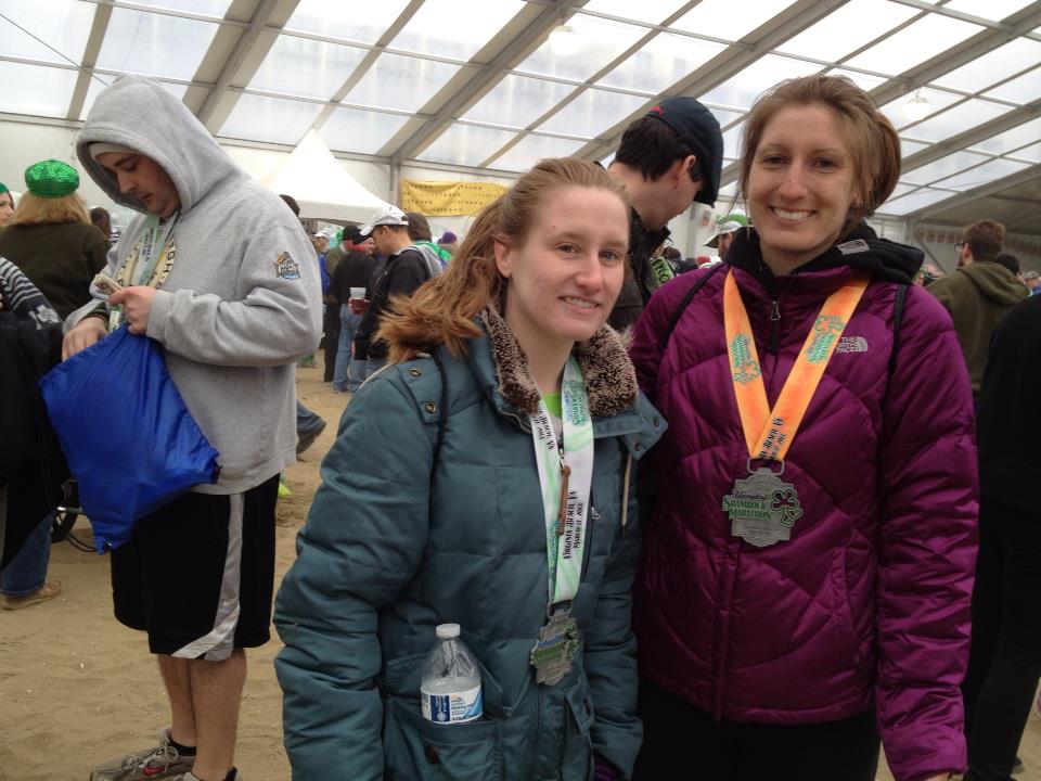Katie Tomlinson (right)