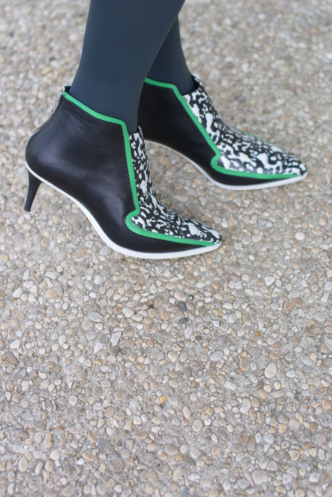 Alexander McQueen kitten heel ankle boots on Fashion and Cookies fashion blog
