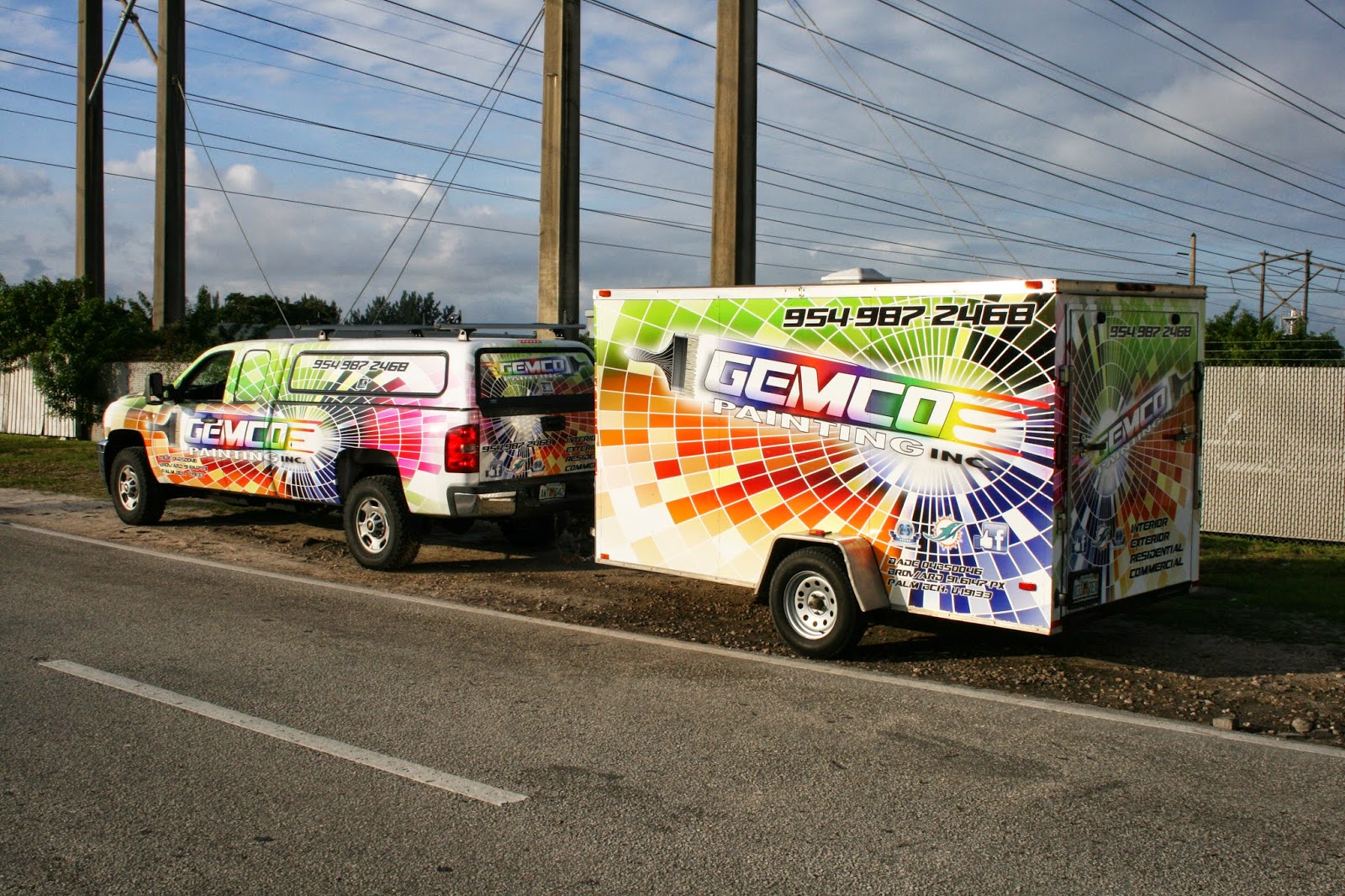 Commercial Trailer Vinyl Wraps, Graphics & Lettering Davie Florida