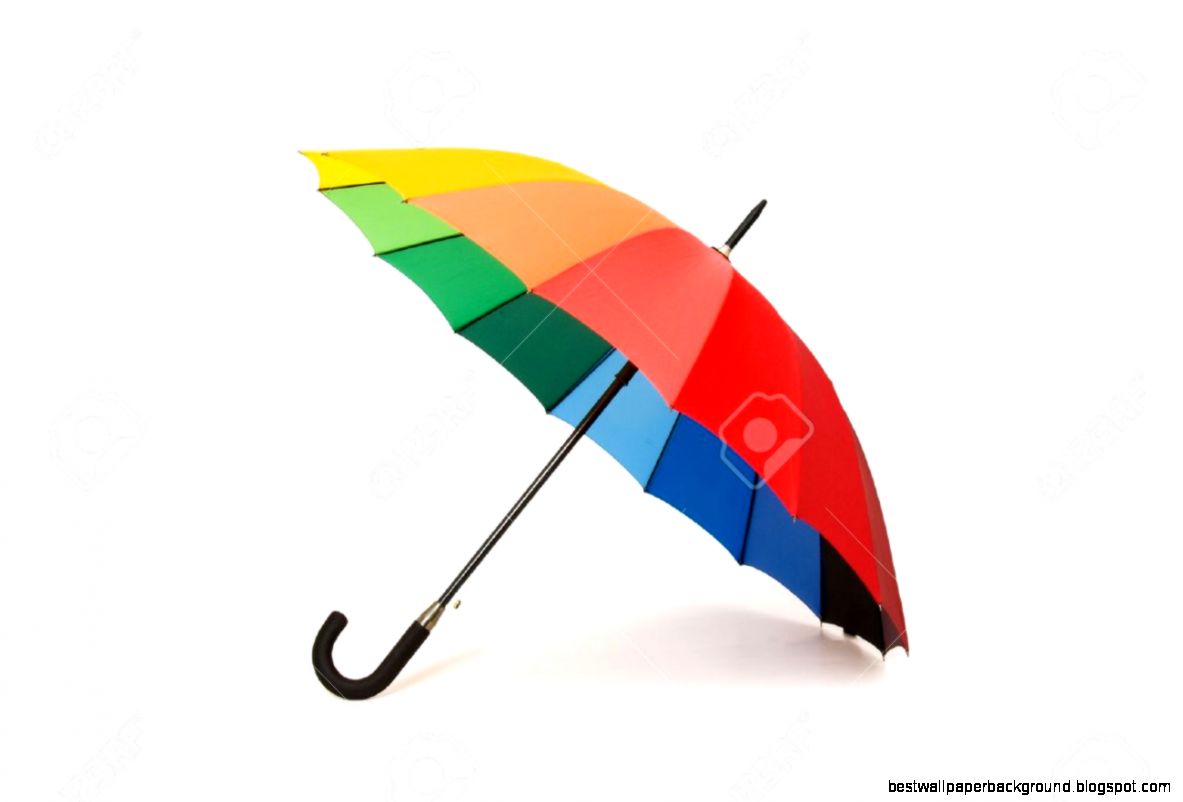 Colourful Umbrella Isolated On The White Background Stock Photo Colourful Umbrella Isolated On The White Background Stock Photo