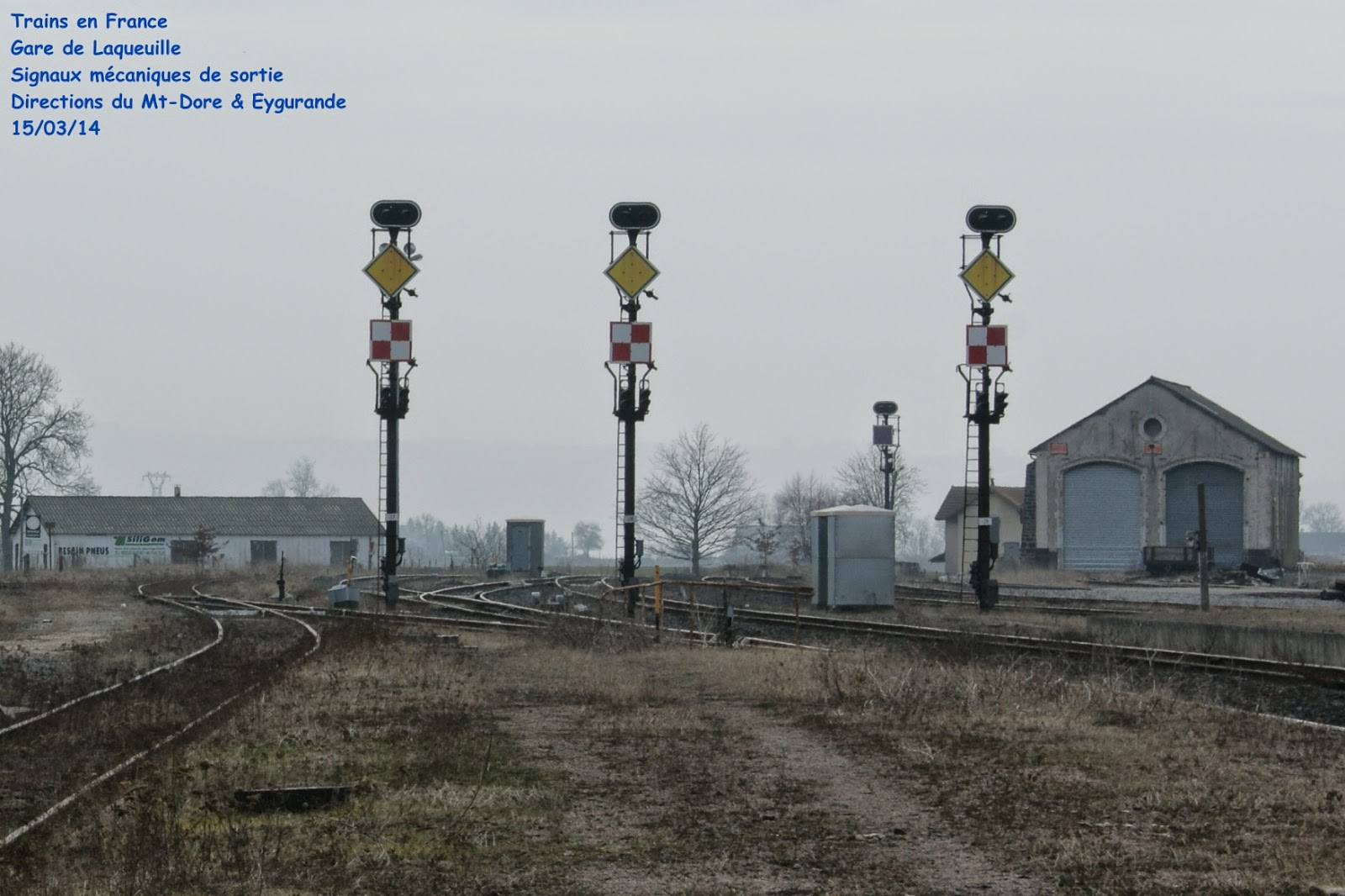Trains en France La Gare de Laqueuille Auvergne (63 PuydeDôme)