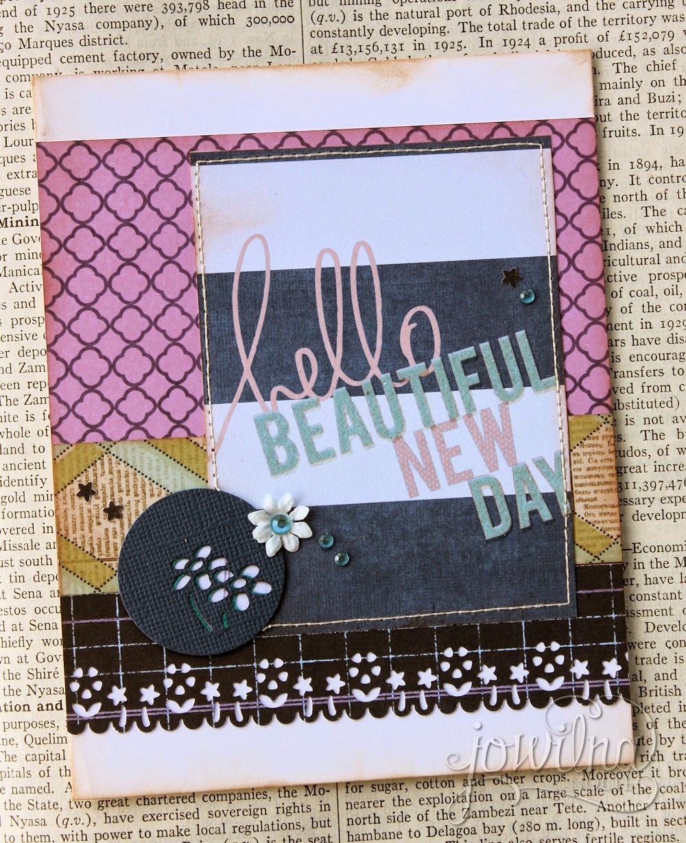 Punched elements on a card. imagine the possibilities