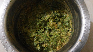 Mix Coriander Leaves To Batter