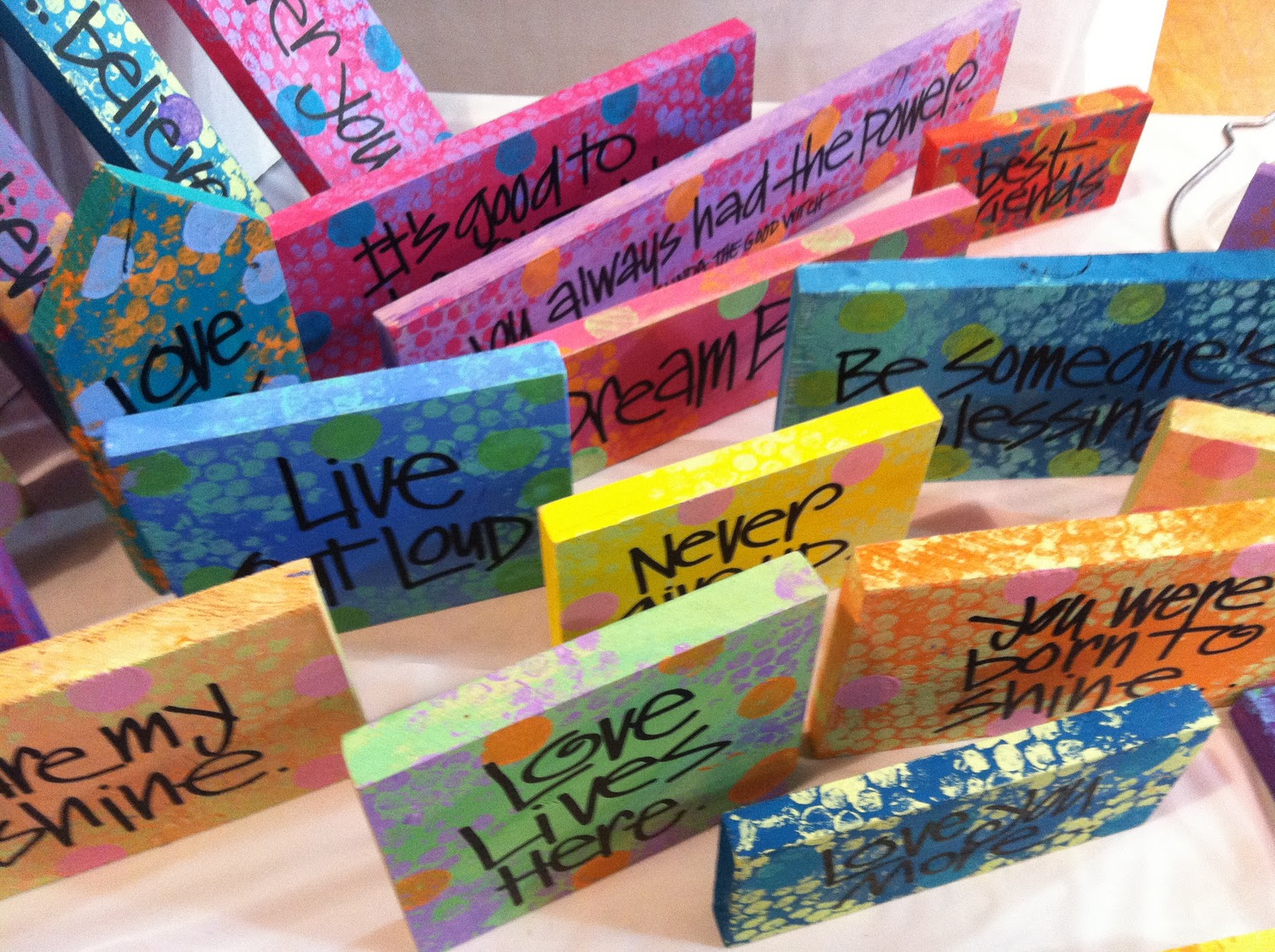 Whimspirationsa lot of painted wood scraps!