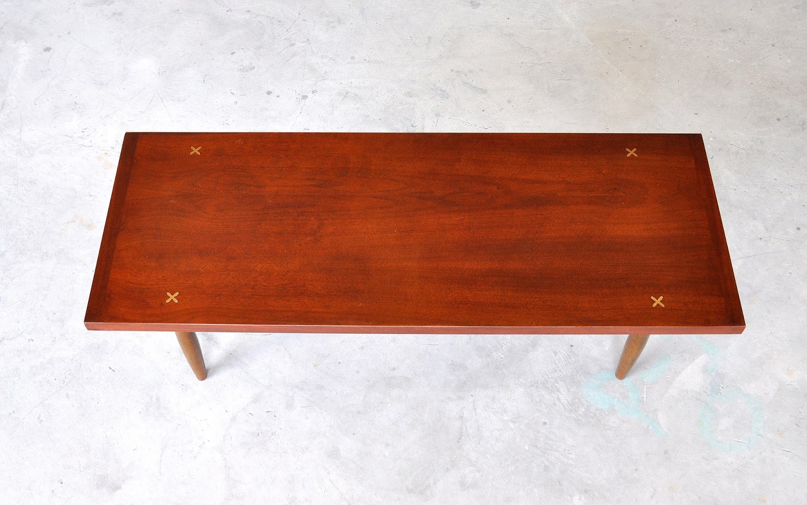 SELECT MODERN Mid Century Modern Walnut Coffee Table or Bench