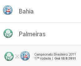 Palmeiras X Bahia = Ao vivo