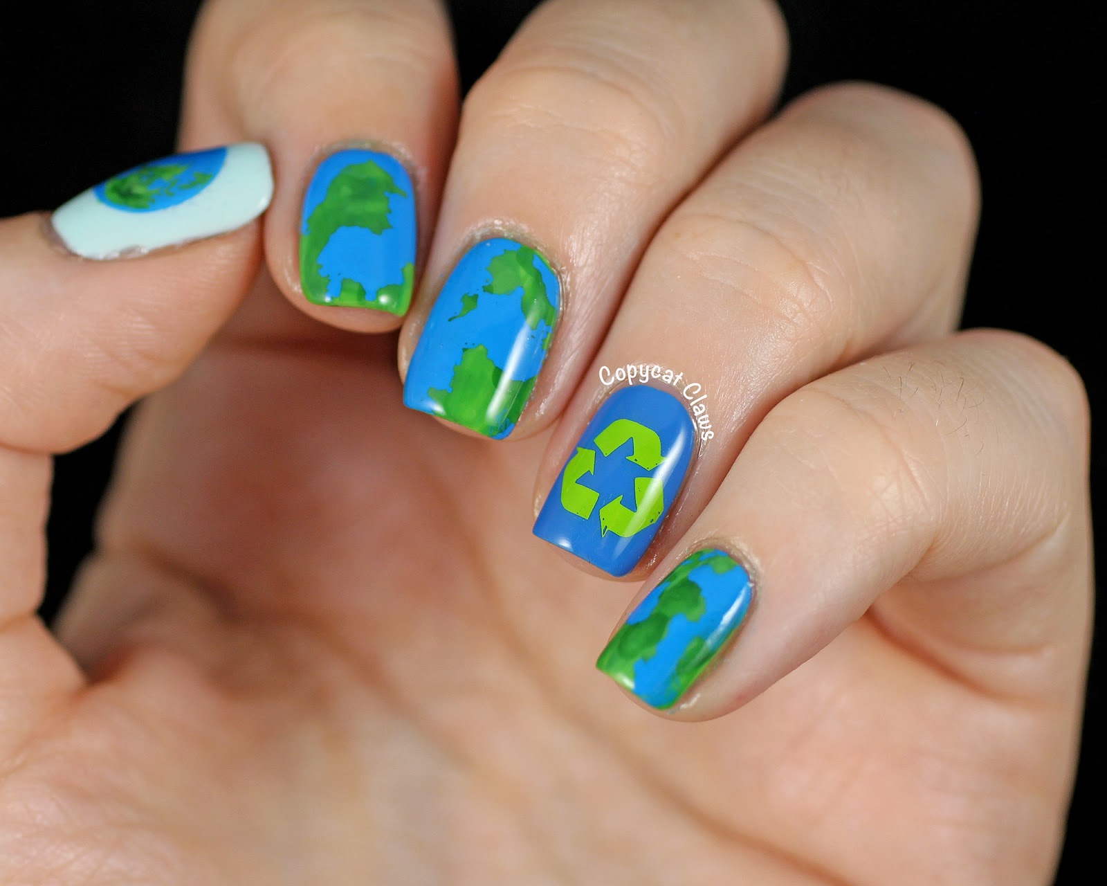 7. "Danny Seo's Nail Polish Art for Earth Day" - wide 4