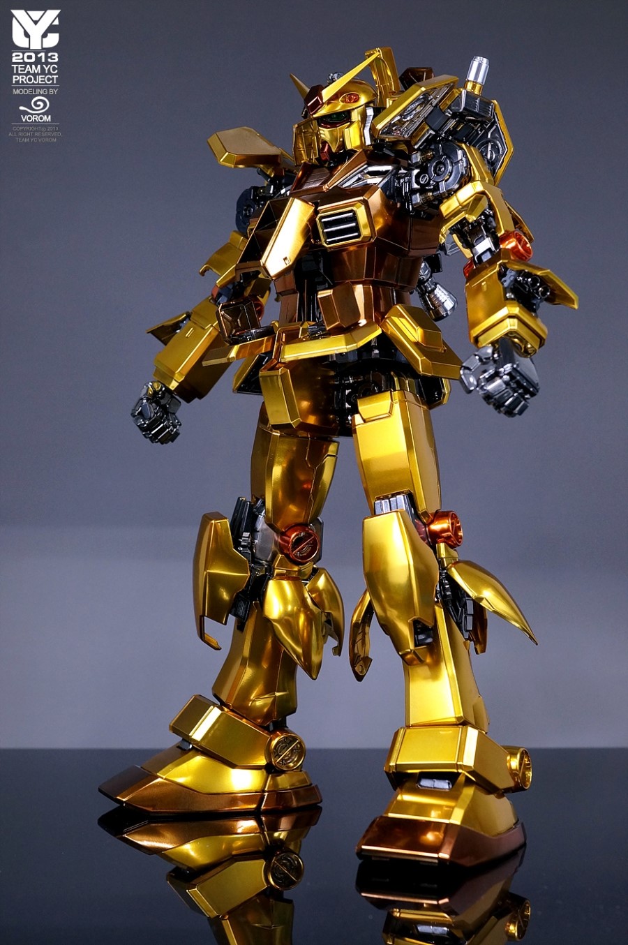 PG 1/60 RX782 Gundam Gold Plated Painted Build Gundam Kits