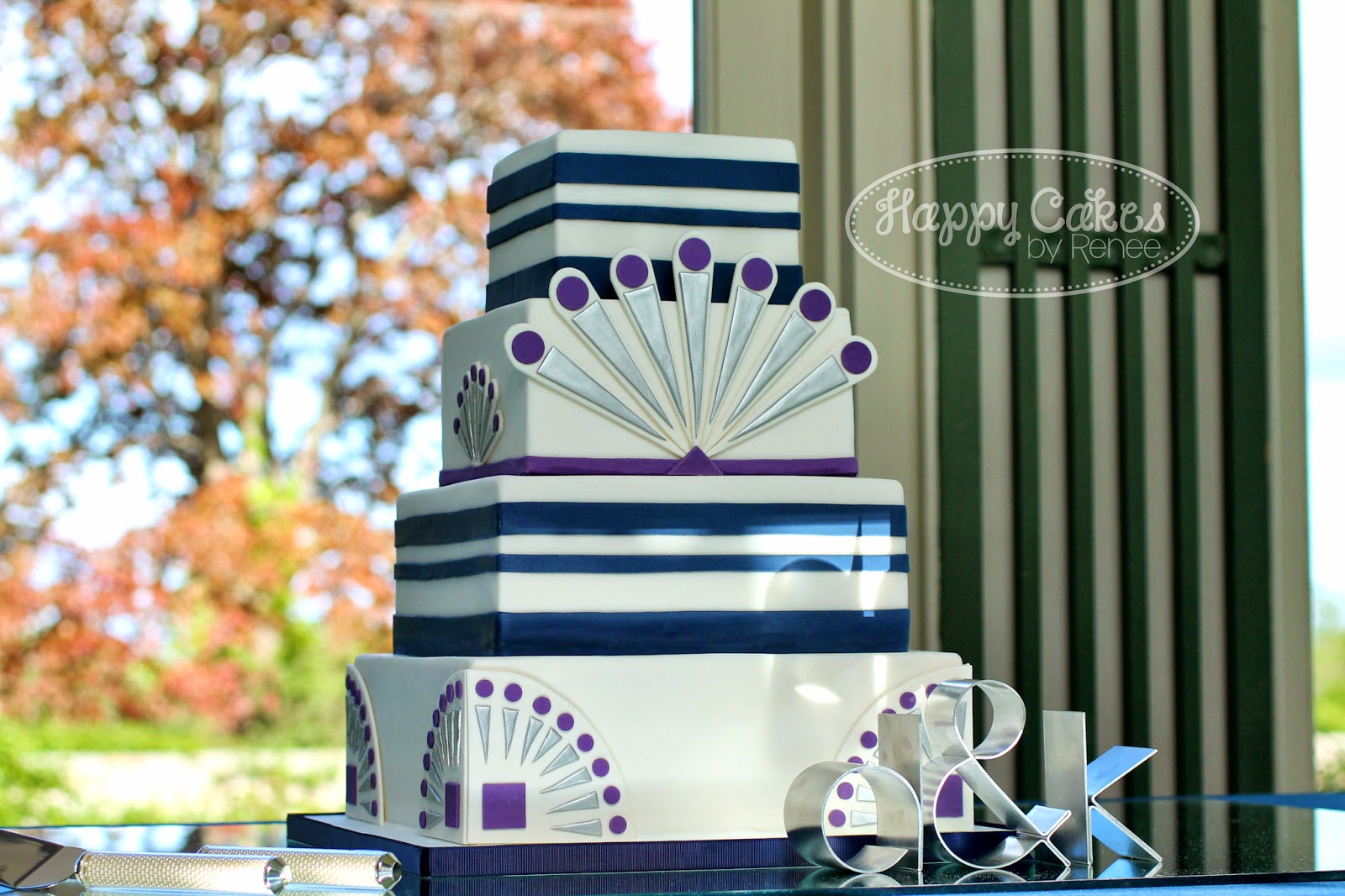 Great Gatsby/Art Deco themed Wedding Cake! Renee Conner ...
