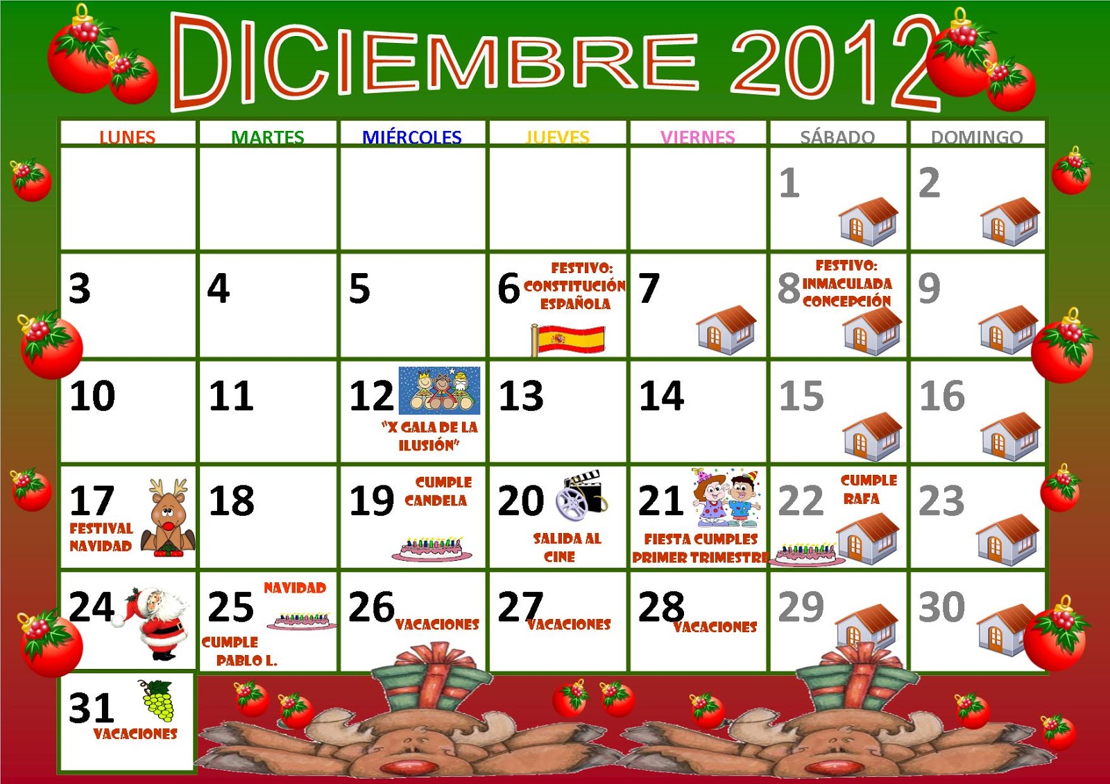 Calendario Del Mes De Diciembre Calendario Jul 2021