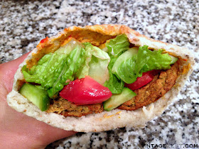 Falafel - Baked Not Fried on Diane's Vintage Zest@ #recipe #healthy #vegetarian