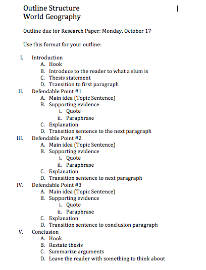 causal analysis paper outline