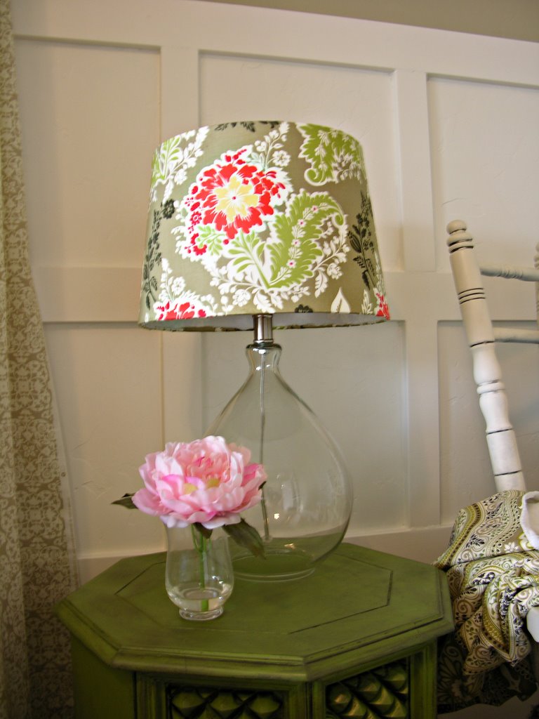 My Master Bedroom Covered Lampshade Tutorial