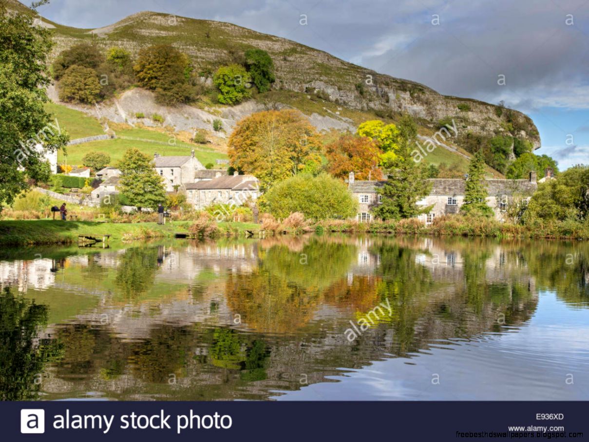 Autumn Reflections Of Kilnsey Crag From Kilnsey Park Wharfdale Autumn Reflections Of Kilnsey Crag From Kilnsey Park Wharfdale