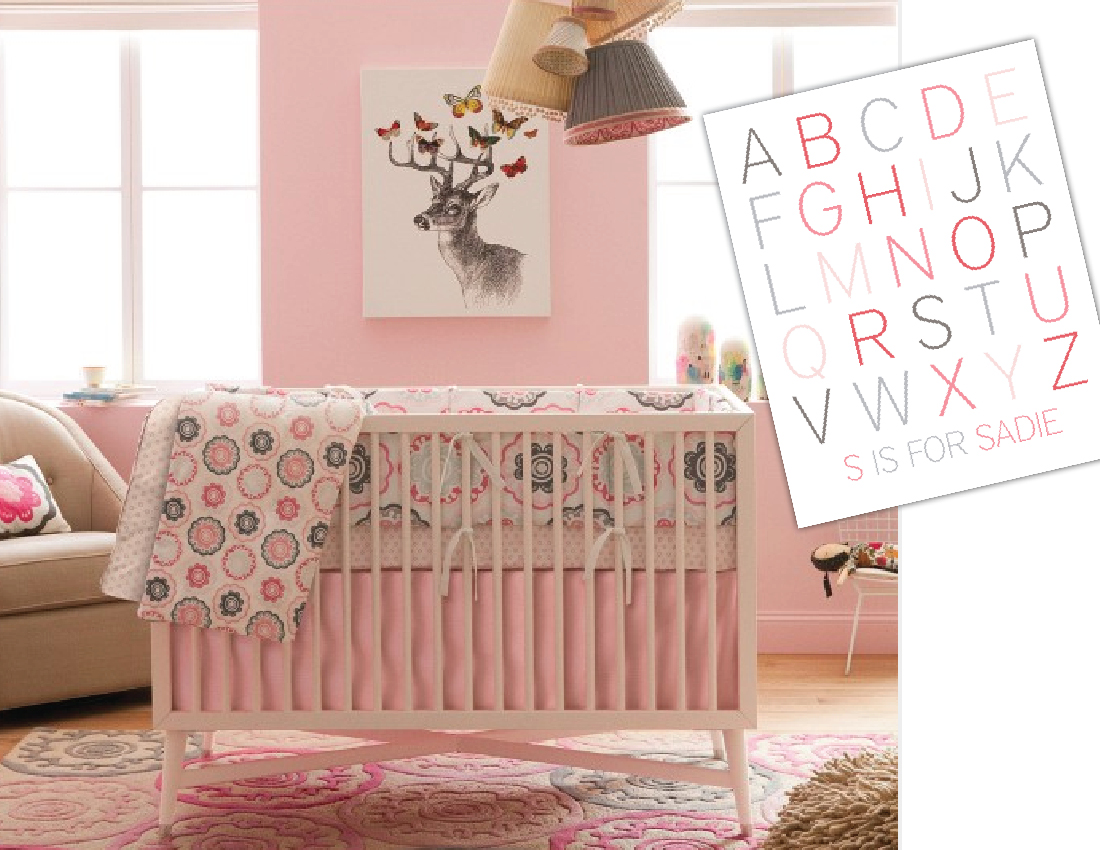 fast pics2 Made to match Dwell Studio Zinnia Nursery Collection