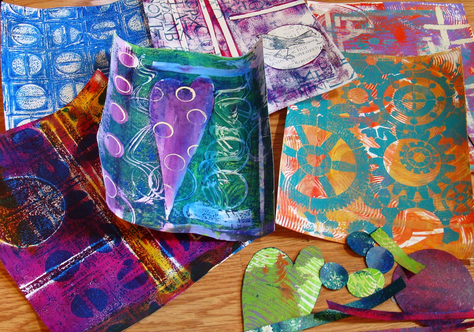 My Art Journal New Painted Papers=New Art