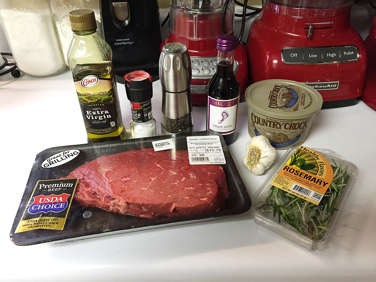 Carrie's Kitchen Rosemary Garlic Butter Steak