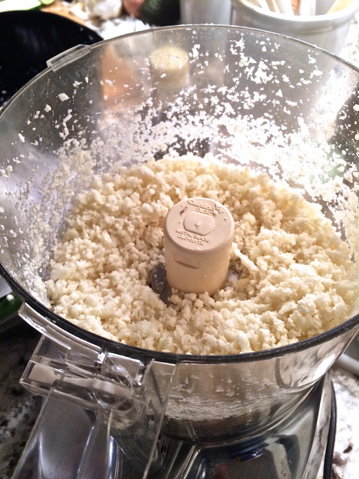 French Butter and Turkish Figs cauliflower "fried rice" from the folks