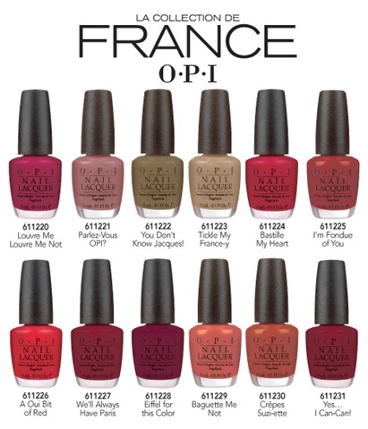 opi france nail polish colors nails 2008 names fall louvre talk let french authentic fantastique couleur couture paint f13 nl