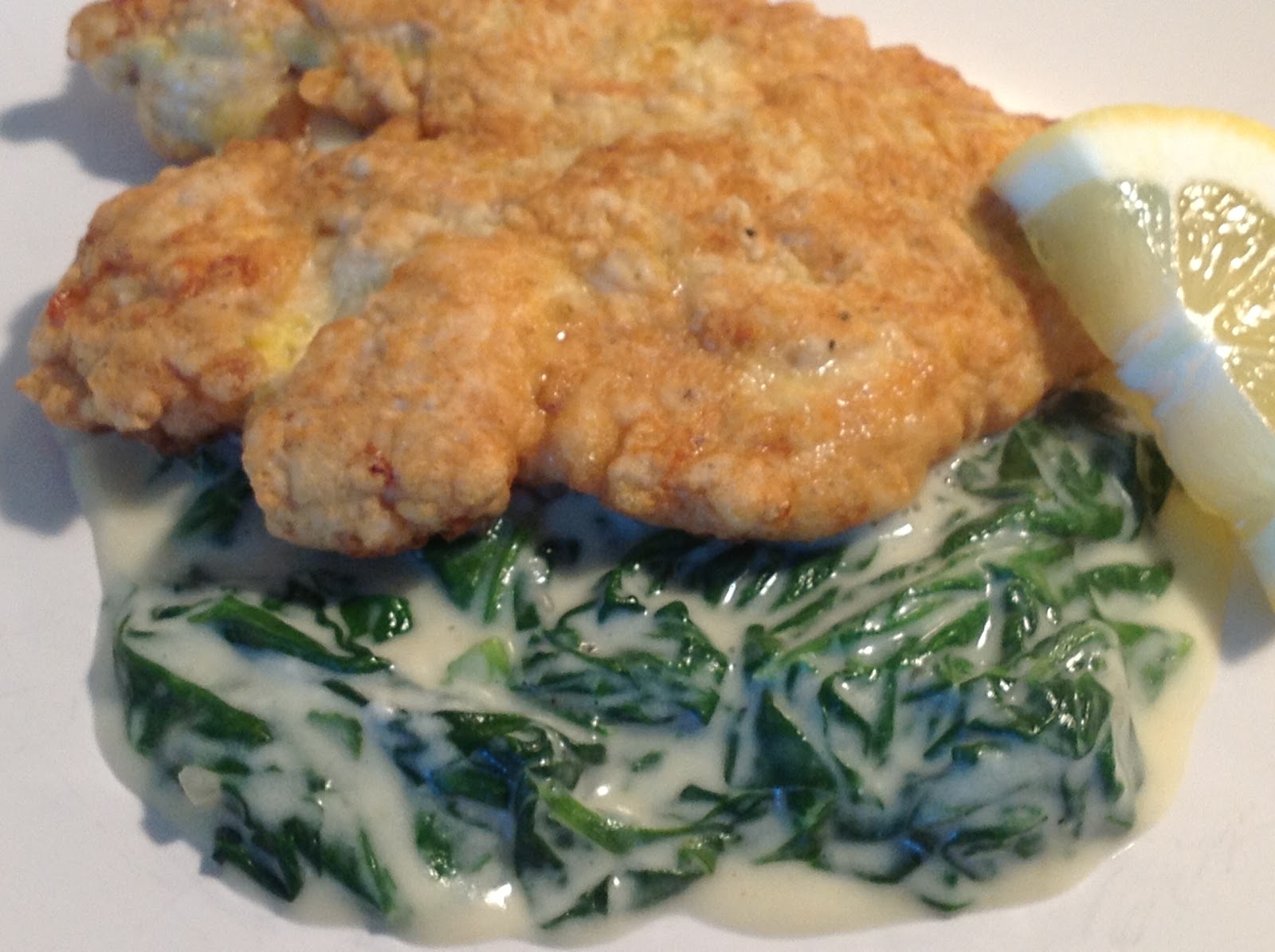 Dawn's Recipes TuscanStyle Chicken Cutlets with Creamy Spinach