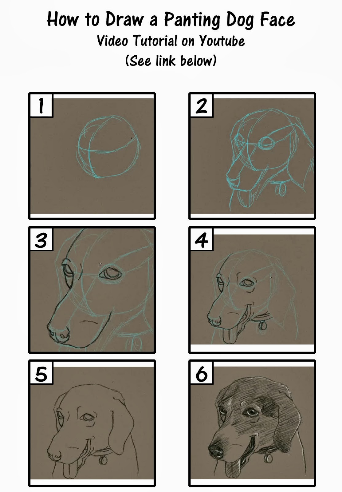 Savanna Williams: How to Draw Dogs Video Tutorials- Panting and Cute